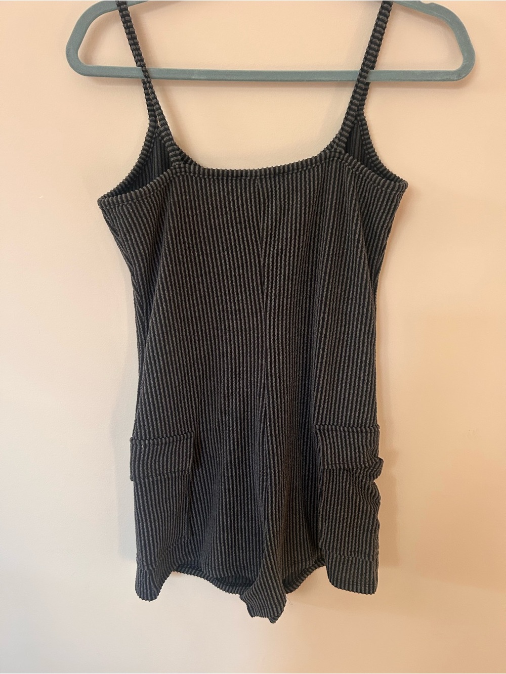 NWT Streetwear Society Ribbed Spaghetti-Strap Romper